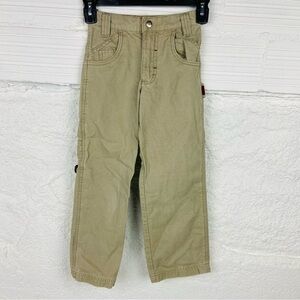 LEE tan khaki cargo cotton boys pants size 7S